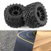 12mm Hex RC Wheels and Tires 2.8" Preglued Upgrades Wheels and Tires for 1/10 RC Truck Car Slash 4x4 2WD Rustler, Stampede