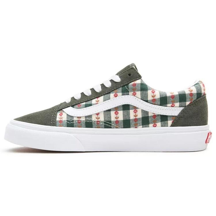 Vans Old Skool  WhiteGreen Plaid  Men s VN0A3WKT4RU EU 35