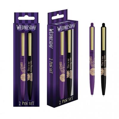 Conjunto de canetas Wednesday Nevermore (Pacote de 2)
