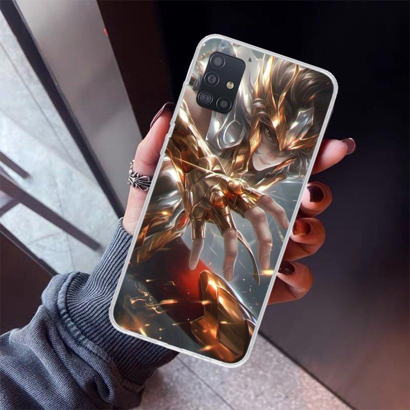 Saint Seiya Cool Phone Case For Samsung Galaxy A52 A51 A50S A32 A22 A12 A02S A72 A71 A31 A70 A30S Note 20 Ultra 10 Plus S10 Gala