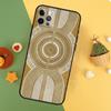 Aboriginal Art Print Funda For iPhone 11 12 13 14 16 15 Pro Max Mini XS Max X XR SE2 7 8 14 16 15 Plus Phone Case