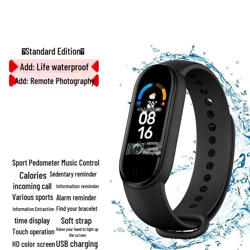 

M-Smart M6 Многофункциональные спортивные часы, Шагомер для мужчин, женщин, студентов – Совместимы с Android и Xiaomi.