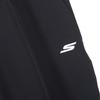 Skechers Solid Color Simple Brand Logo Print Drawstring Woven Casual Pants Women bottoms Carbon-Black P423W093-0018