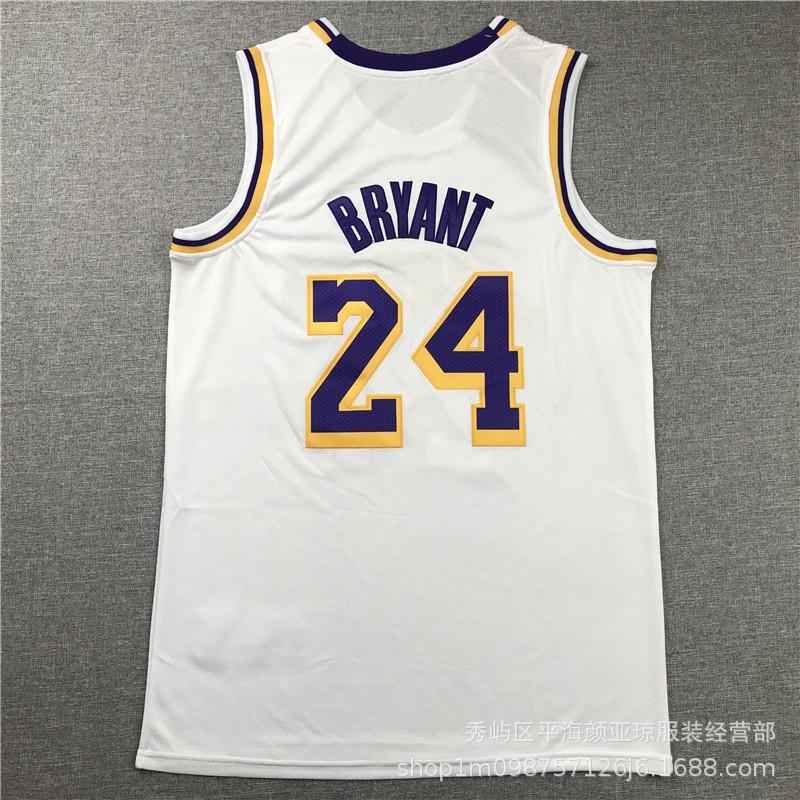 Embroidered NBA Los Angeles Lakers 24 Kobe Bryant Basketball Jersey Men Women Fall Winter