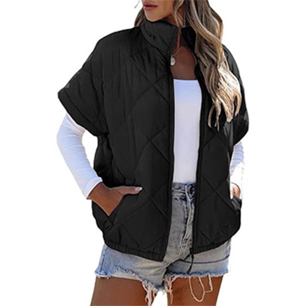 Women'S Casual Vest Loose Warm Cotton Vest Jacket