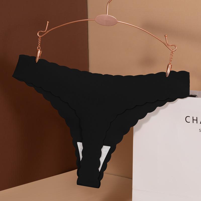 3PCS Women s Seamless Low-Rise T-Back Thong Panties, High Stretch Fitness Sexy Underwear S