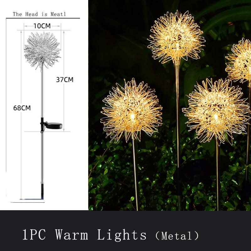 LED Solar Light Outdoor Dandelion Lights Garden Decoration Lamp Garden Lawn Landscape Fairy Lamp Solar Powered Lights