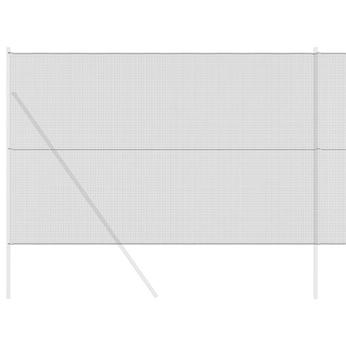 VidaXL Clôture en fil soudé Gris 1,5x50 m Acier 42005261