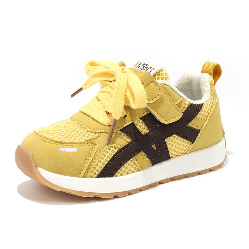 Girls' moral training shoes 2025 popular summer and autumn double net heightening platform leisure campus sports Forrest Gump shoes