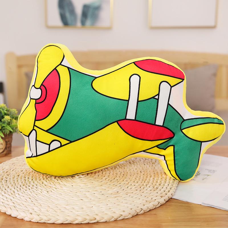 Children Car Pillow Cushion Plush Toy Helicopter Train Fire Truck Doll Ragdoll Boy Girl