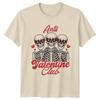 Anti Valentine Club Skeletons Hearts Graphic Mens Womens Tee Valentines Day