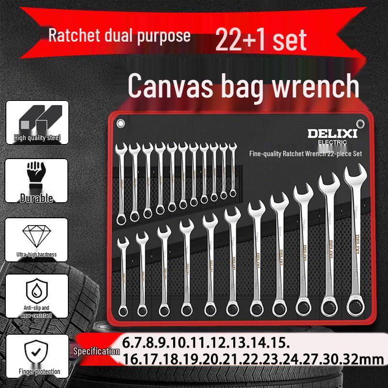 Maul- und Ringschlüssel-Kombinationssatz – Kompakt und vollständig