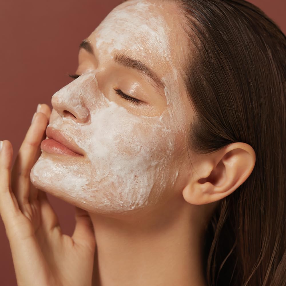 KOY Flow Soft Crema Mask 70ml Oxygen Foam Moisturizing Peptide Face Mask with Spatula – Exfoliating, Massage, Formula, Wash-Off