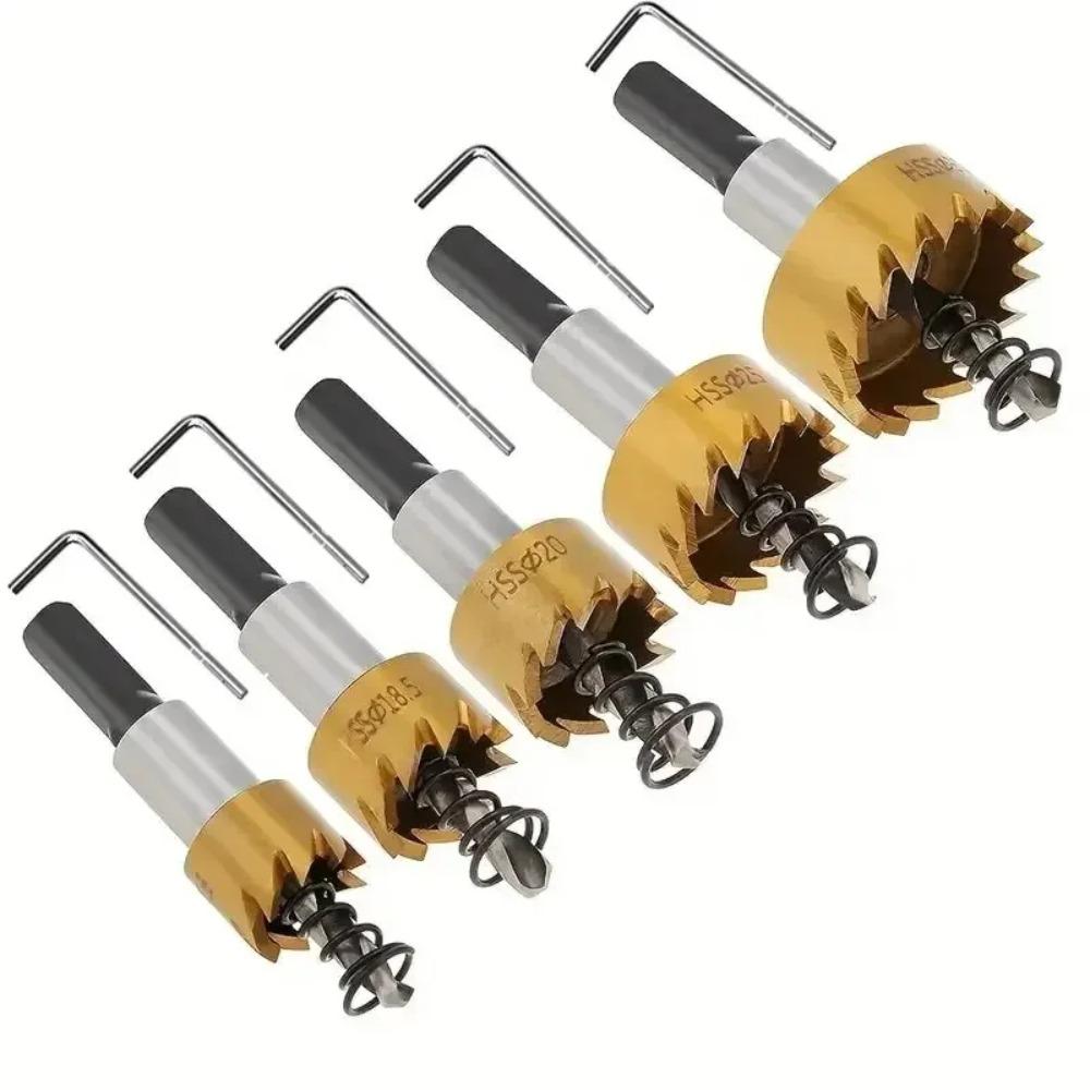 

Heavy Duty Hole Opener Drill Bits Wear-resistant Drill Bit Set Core Drill Bit Set Wood Drilling 5 Pcs