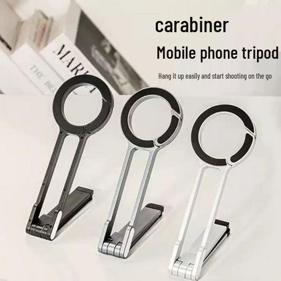 Magnetic Phone Holder Tripod for Climbing and Outdoor Photography Black Magnetic Steady Shooting