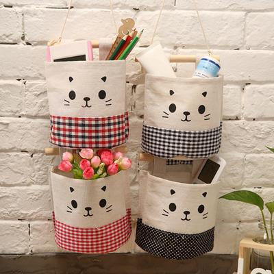 Geruchsneutrale Wandtasche mit Umhängeband, Baumwollflachsstrumpf, Toilettenartikel, Schrank-Hängetasche für Badezimmer