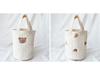 Korea 2024 Floral Embroidered Stroller & Diaper Bag - Cotton Storage for Outings