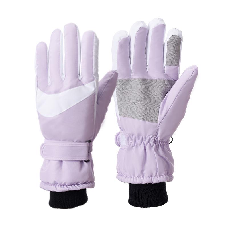 Men's Cross-Border Winter Warm Touchscreen Ski Gloves - Thicker Velvet, Waterproof, and Ideal for Cycling in the Cold.