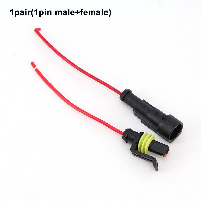 

1 комплект 1P 2P 3P 4P 5P 6P водонепроницаемый электрический автомобильный разъем 18awg шнур мужской женский штекер провод кабель для автомобиля мотоцикла 1pin red