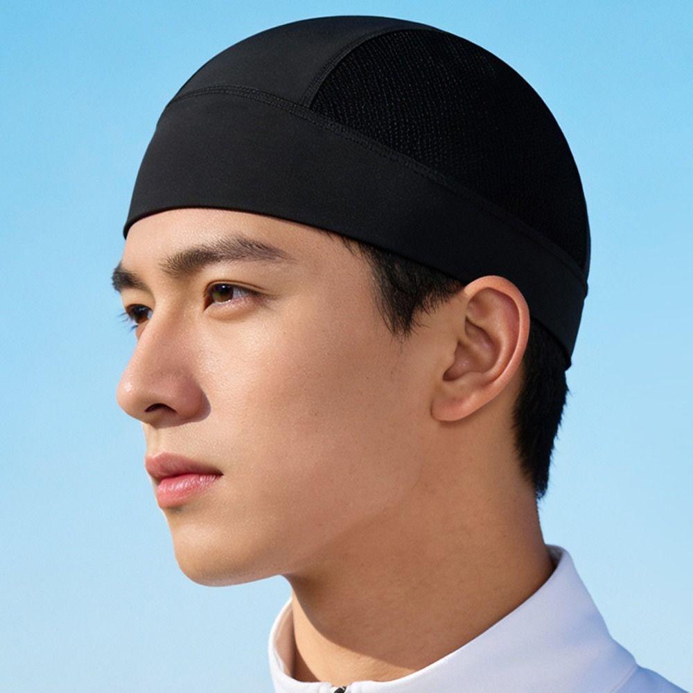 Sweat Absorption Helmet Inner Cap Breathable Mesh Cycling Beanie Cap Under Helmet Hat Running
