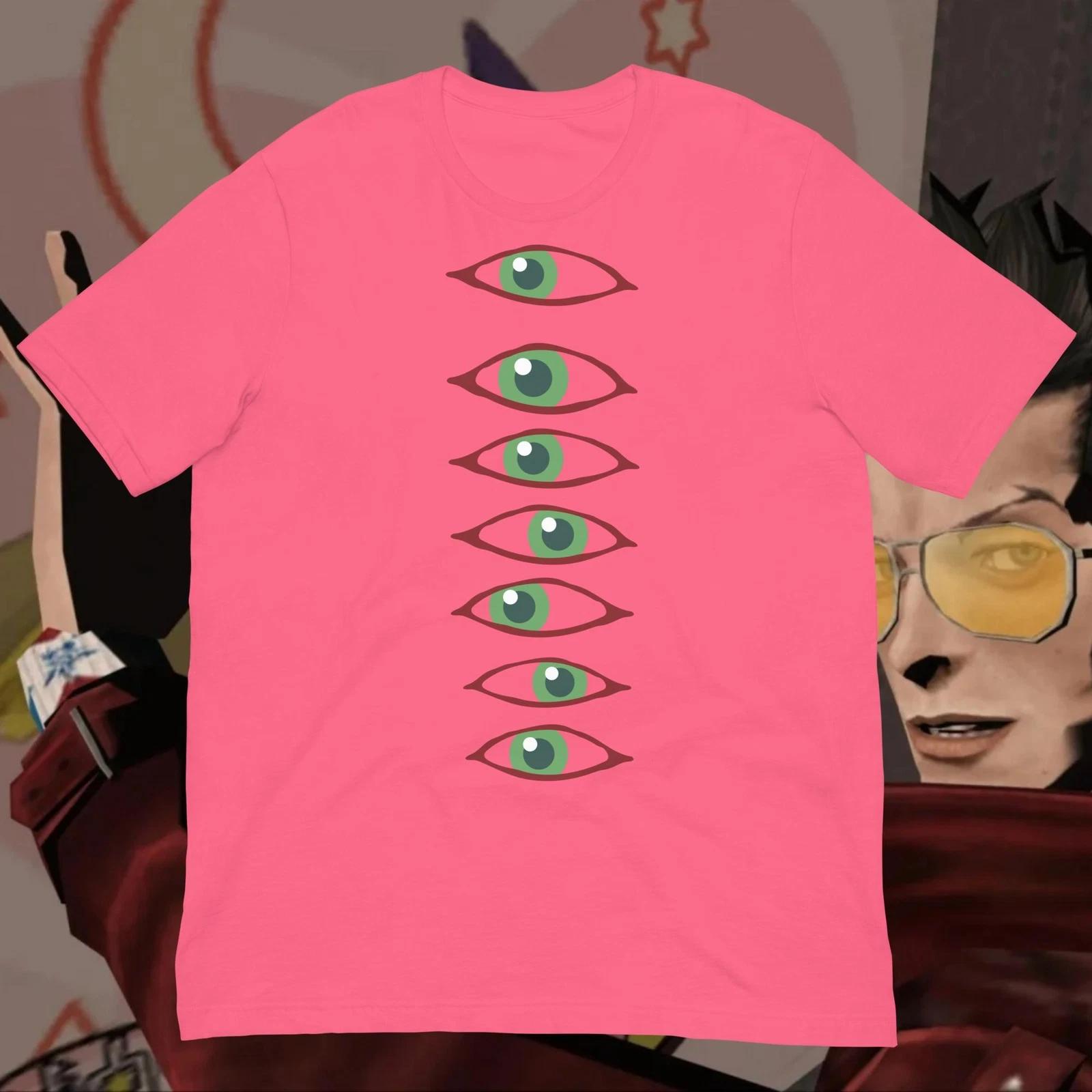 

No More Heroes Travis Touchdown Shifty Eye Cosplay Shirt Suda 51 XL