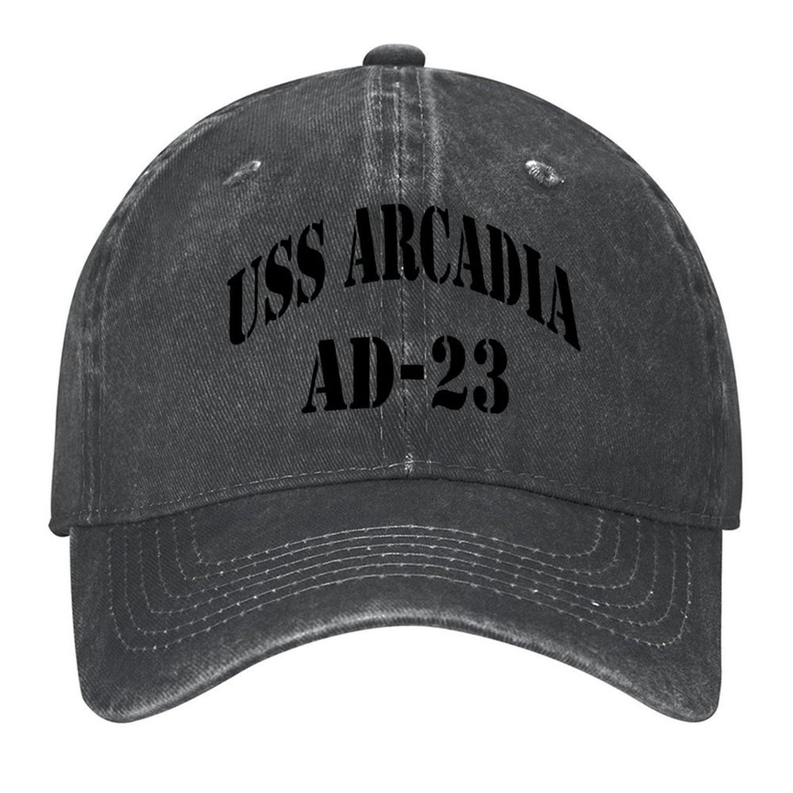 

2026 2026 USS ARCADIA (AD-23) SHIP S STORE Baseball Cap Rave Vintage Snap Back Hat Tactical Cap Hats Woman Men s