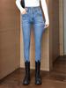 2022 Nový Podzim Zima Korejský styl jednoduché Džíny s vysokým pasem Úzké nohavice Džínové tužkové kalhoty retro High Street Móda Harajuku džíny