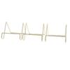 3 Pcs Wire Plate Stand Gold Simple Stylish Geometric Design Rust Resistant Wire Plate Stand Holder Easel Display