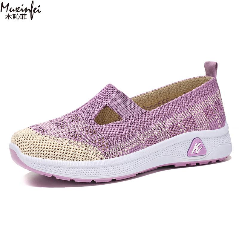 Fashion Women's Shoes New Summer Breathable and Comfortable Single Shoes Women's Sneakers Cloth Step on Sale with Free Shipping