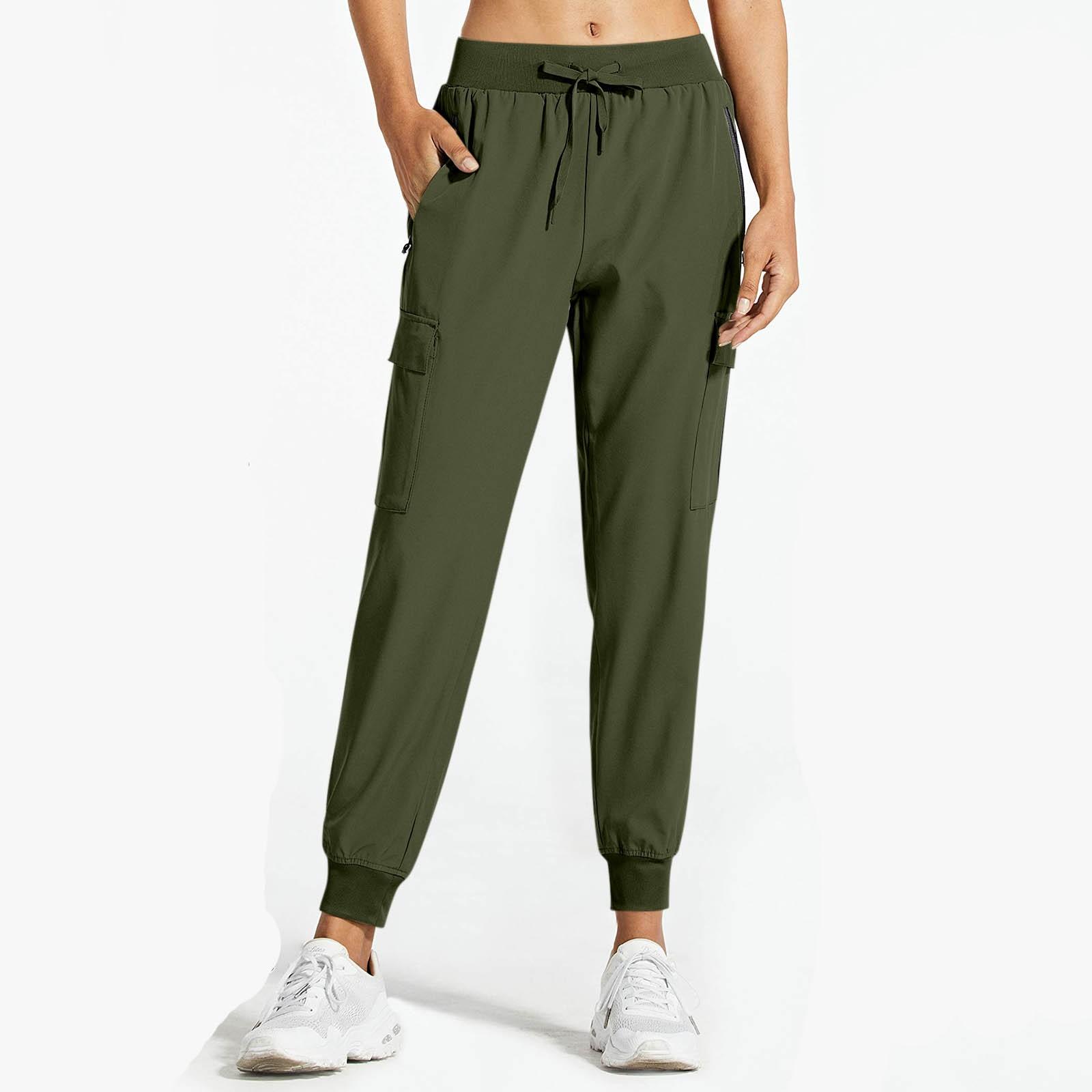 

Женская однотонная рабочая одежда для медленного бега, быстросохнущие брюки для пешего туризма, спортивные повседневные брюки L