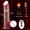 Thrusting Dildo Vibrator Sex Toys Realistic Silicone Penis Remote Control Telescopic Dildos Adult Toy for Women Masturbation 18+