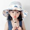 Children'S Large Brim Sun Protection Summer Thin Mesh Breathable Fisherman Hat Kindergarten Hat Girl Baby Sun Hat
