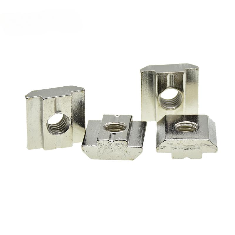 M3 M4 M5 M6 M8 M10 T Block Square nuts T-Track Sliding Hammer Nut for Fastener Aluminum Profile 2020 3030 4040 4545