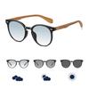 Feisedy Photochromic Sunglasses, Blue Light Blocking, UV Protection, Color-Changing Lenses, Non-Polarized, TR90, Lightweight, Fashionable, Unisex,