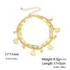 EUEAVAN Yoga Lotus Flower Bracelets for Women Stainless Steel Buddhism Spiritual Symbol Bracelets Adjustable Jewelry Gifts