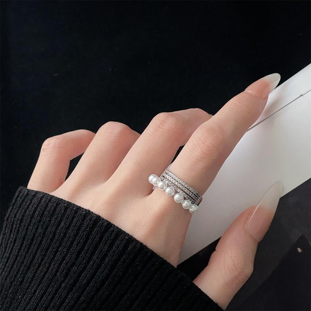 Medieval French Retro High-End Love Open Ring Niche Design Light Luxury Gold Temperament Accessories Women
