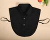 Perfect Match Women Shirt Fake Collar Detachable Collars For Mens Solid Lapel Necklace False Collar Lapel Blouse Top Clothes Decorative