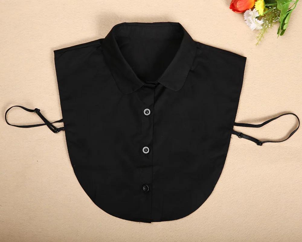 Perfect Match Women Shirt Fake Collar Detachable Collars For Mens Solid Lapel Necklace False Collar Lapel Blouse Top Clothes Decorative