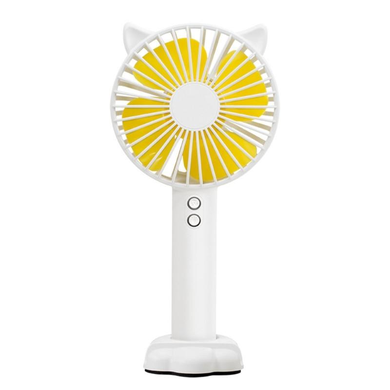 Cute Mini Fan Small Travel Fan Rechargable Cooling Device Lightweight Electric Fan Suitable for Indoor and Outdoor Use