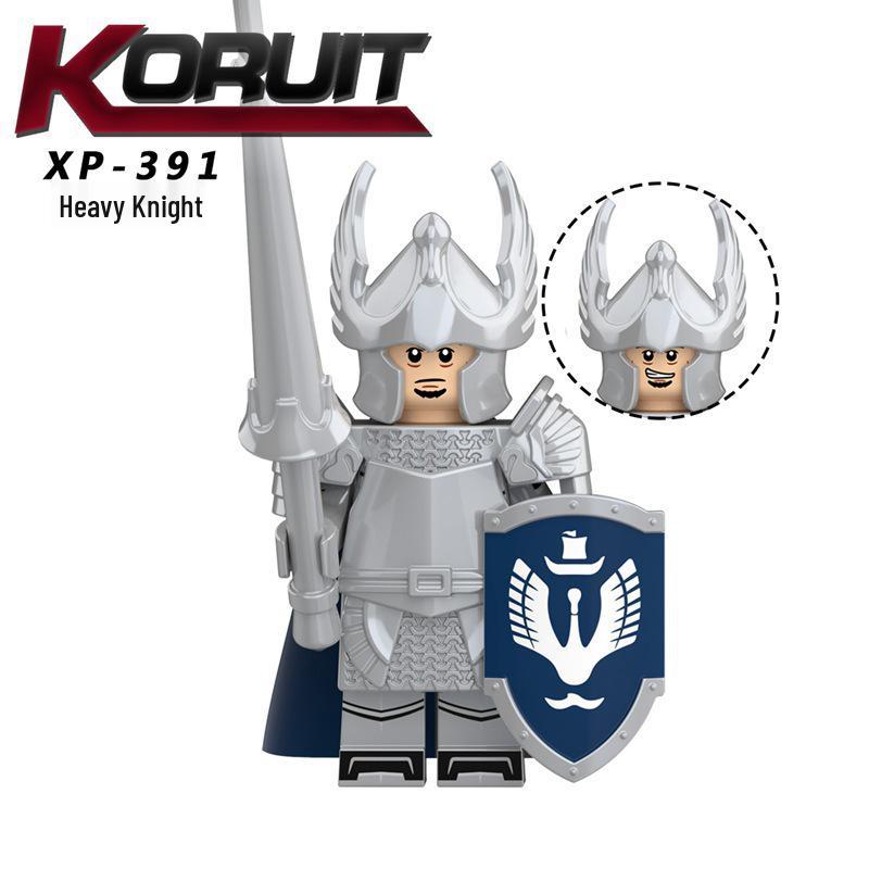 Kelei KT1051 Minifigure: Heavy Armored Swan Knight Swordsman Toy