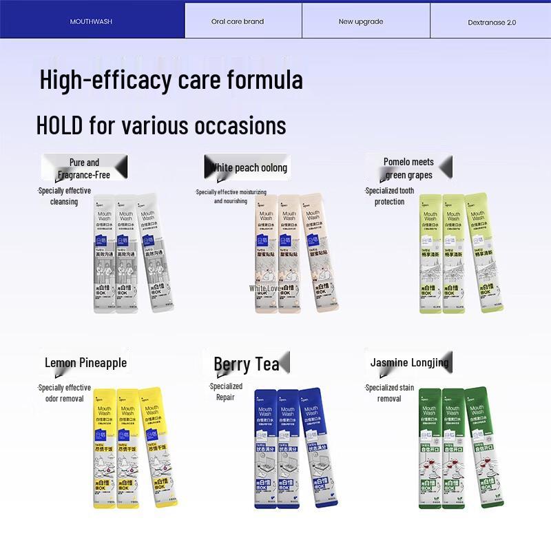 Baixi Portable Fresh Breath Mouthwash Sticks