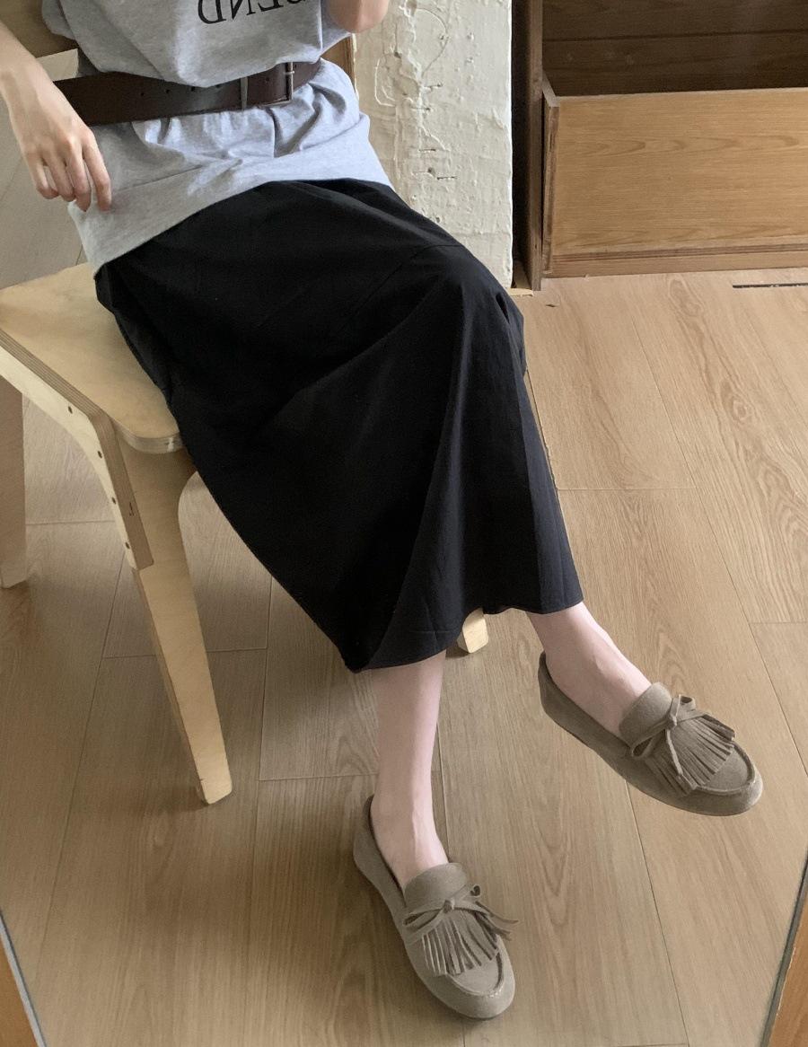 

Retro matte tassel one-pedal soft-soled loafers women s spring 2025 new versatile fashion deep-mouth single shoes 39 сірий колір