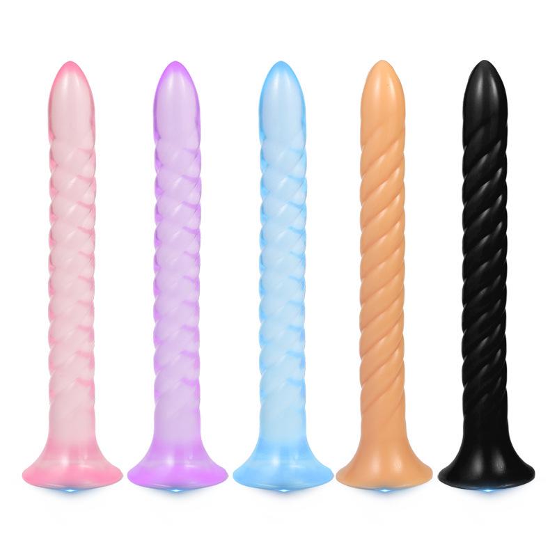 Spiraalvormige Super Lange Anale Plug met Zachte Kralen - Unisex Erotische Achtertuin Masturbator.