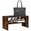 VidaXL Stackable Shoe Rack Smoked Oak 60x30x30.5 Cm, Shoe Storage Furniture, Shoe Cabinet 858865