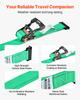 VEVOR Wheel Chock Tie-Down Kit, Chock-Style Trailer Tie Down Strap, Car Tie Down Kit with Buckle