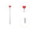Heart Shaped Bookmark Reading Page Marker Book Separator Stainless Steel Decorative for Women