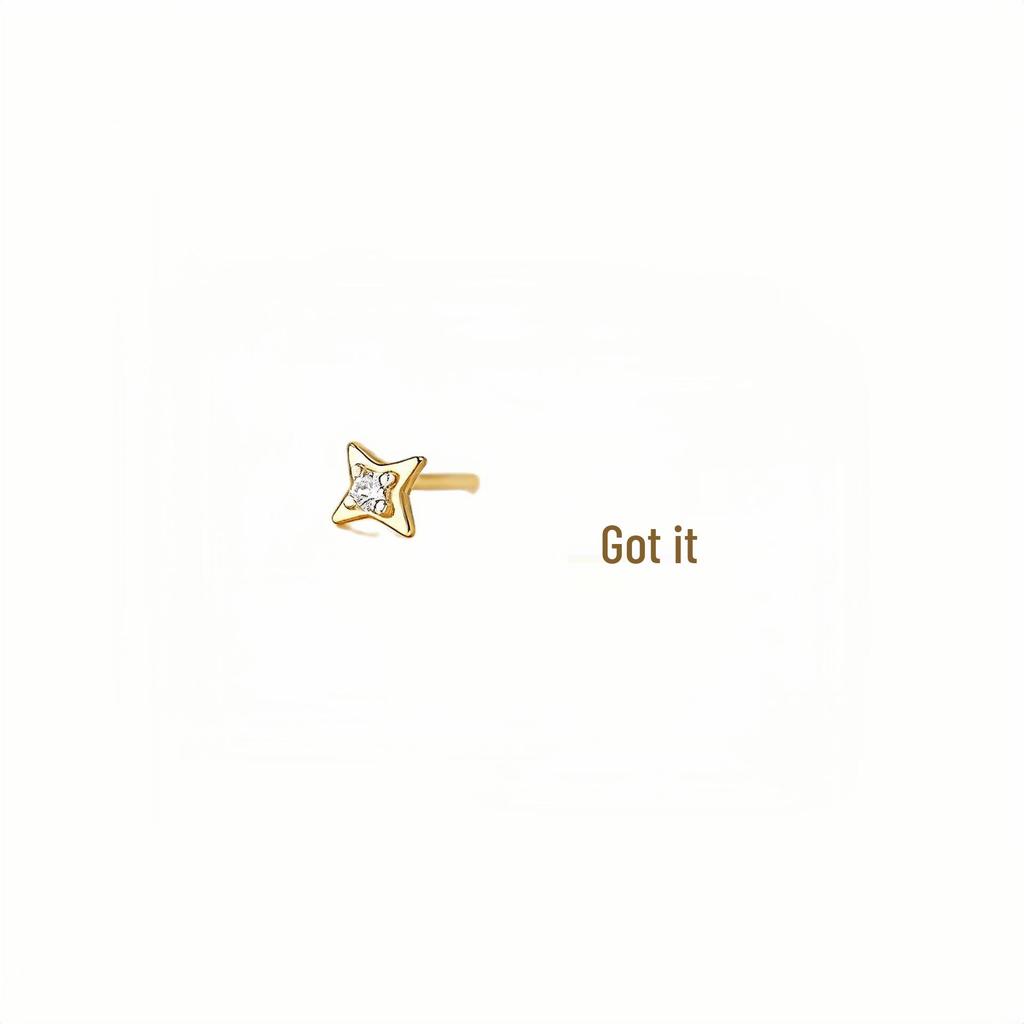 18K Gold-Plated Sterling Silver Star Stud Earrings for Women - 2025 Style
