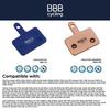 BBB Brzdové platničky na kotúčové brzdy Disc Stop Kompatibilné so SHIMANO Kovové platničky BBS-52S