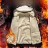 Autumn Winter Thiened Lamb Velvet Zipper Cardigan Sweatirt Men's Warm Loose Hooded Jaet Workwear Casual Loose Fit