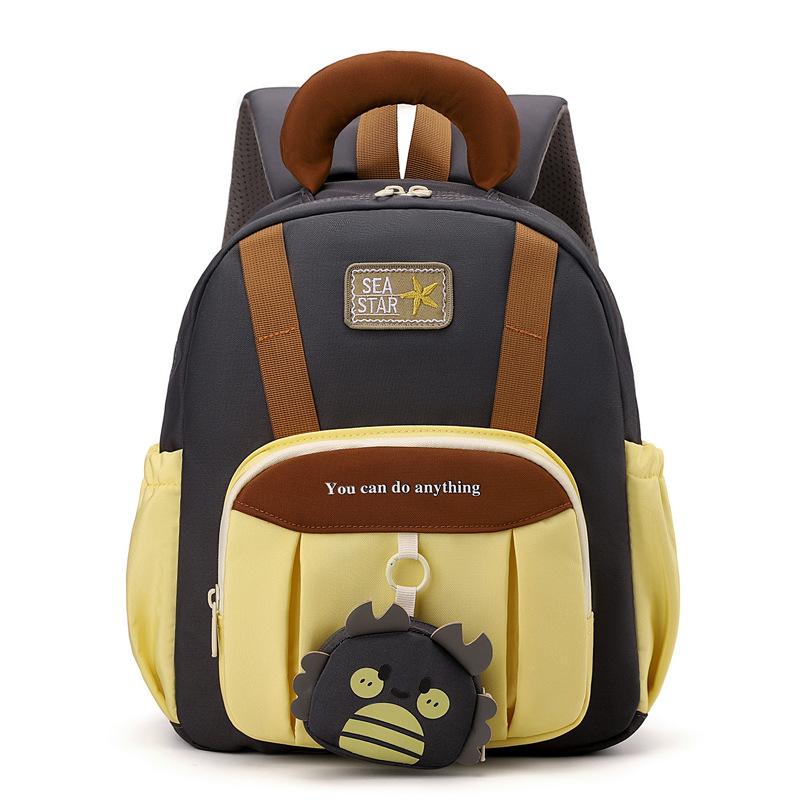 Schoolbag Kindergarten School Bag Boys and Girls New Lightweight Versatile Color Matching Backpack Medium and Large Class Baby Backpack